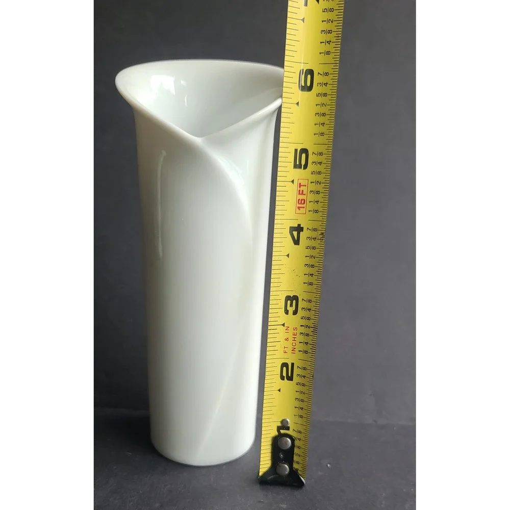 Rosenthal Studio-Linie White Porcelain Wrap Bud Vase Germany 6.5